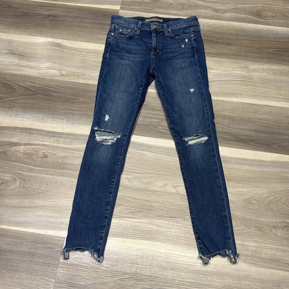 Joe's Jeans Blue Skinny ankle Distressed Denim size 25 - Picture 2 of 11